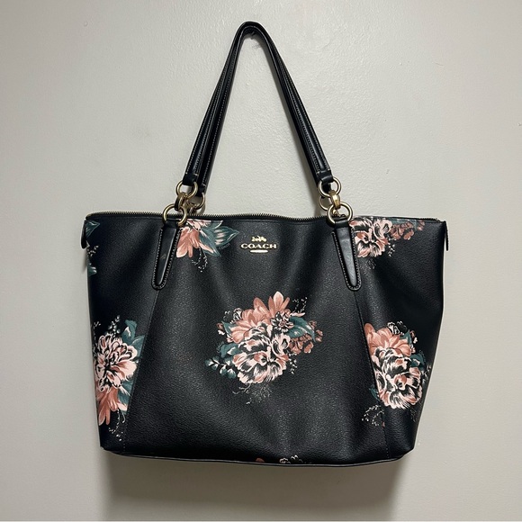 Coach AVA TOTE WITH TOSSED BOUQUET PRINT (COACH F31428) - Picture 2 of 11
